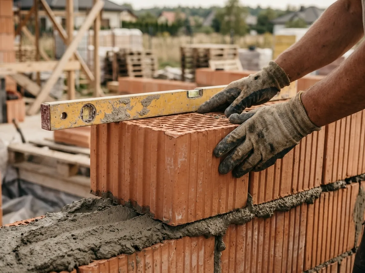 Murowanie ściany z bloczków ceramicznych
